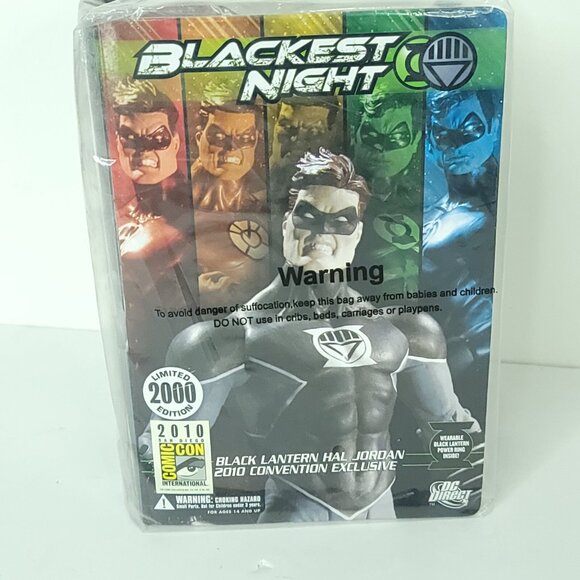 Blackest Night Black Lantern Hal Jordan Figure 2010 Comic Con Limited 2000 SDCC - Picture 1 of 5
